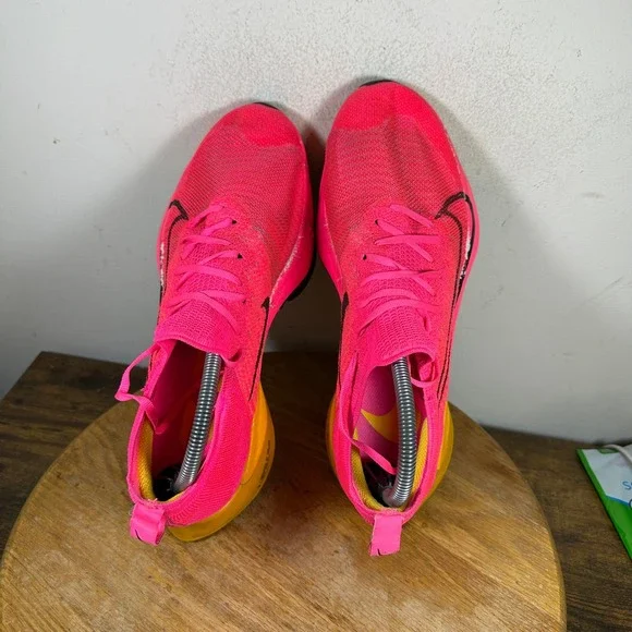 Nike Air Zoom Tempo Next% Men's Pink Volt Running Shoes CI9923-600 Size 10